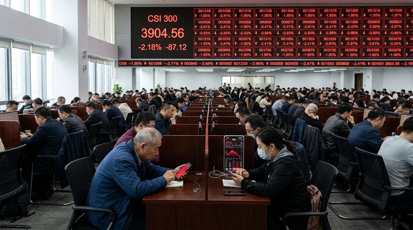 China stocks hit bear market as CSI 300 rout deepens