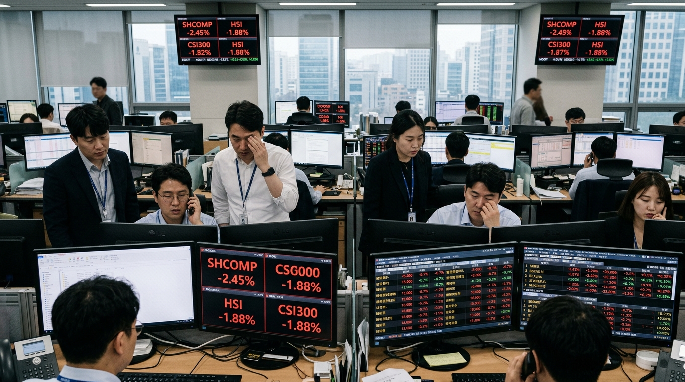 China Weakness Clouds Asia Stocks as AI Trade Narrows