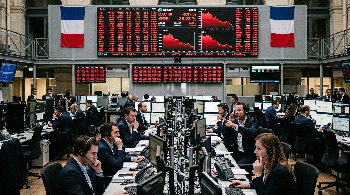 France stocks hit 6-month low as caution grips Europe