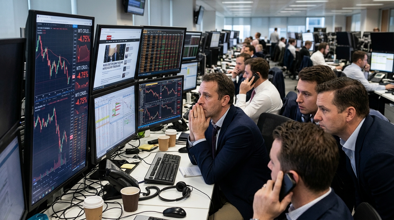 Oil slips as diplomacy eases immediate supply fears