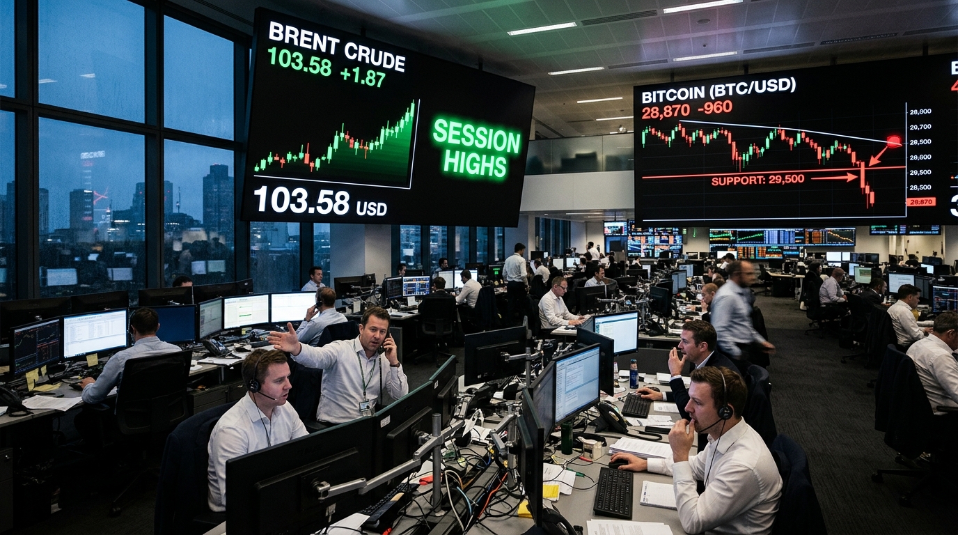 Oil Strength and Bitcoin Weakness Test Cross-Asset Risk Mood