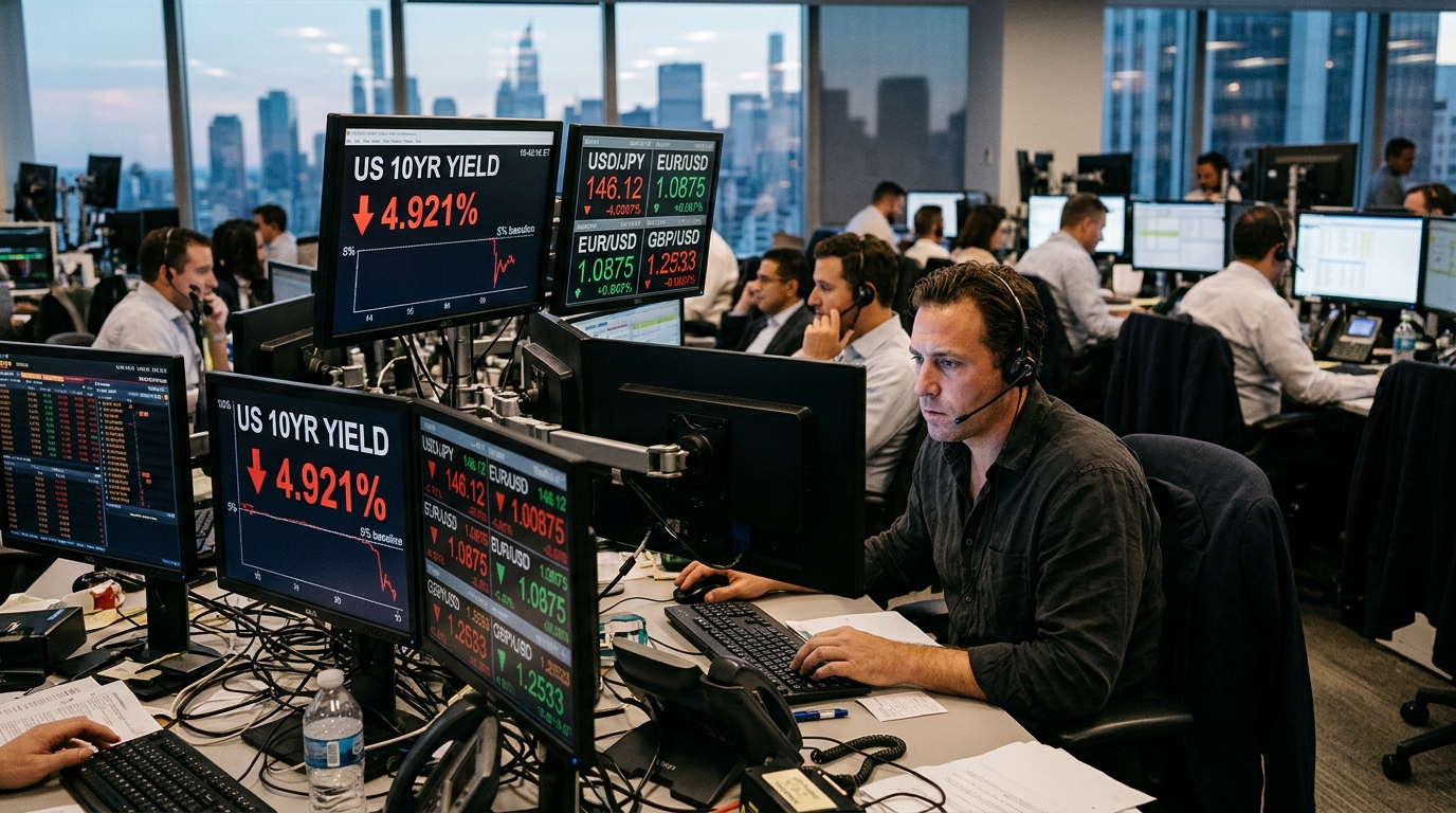 Treasury yield পতনে বদলে যাচ্ছে বৈশ্বিক বাজারের মেজাজ